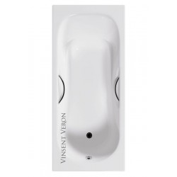 Ванна чугунная Vinsent Veron Aura VAU1808045H 180x80см с отверстиями для ручек