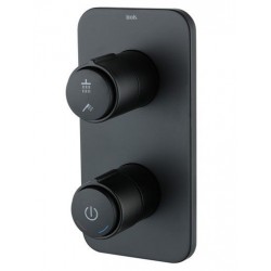 Встраиваемый смеситель с двумя выходами IDDIS Slide Push Control SLIBLBTi67 чёрный матовый