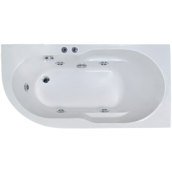 Гидромассажная ванна Royal Bath Azur Standart 160x80см правая белый RB614202ST-R