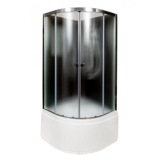Душевая кабина AvaCan B10 BLACK без крыши 100x100 см