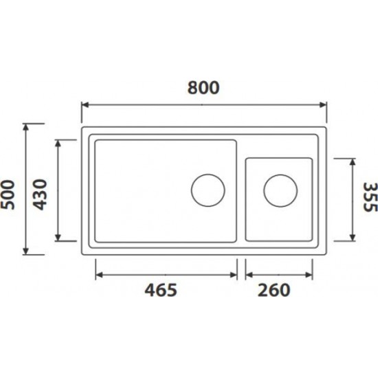Мойка кухонная KAISER KG2M-8050-J