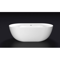 Акриловая ванна BelBagno BB27 отдельностоящая, белая, овальная