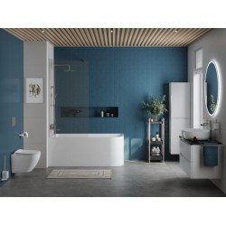 Акриловая ванна BELBAGNO BB712-1700-730-L 170x73 см