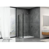 Душевая стенка ABBER Schwarzer Diamant 80см чёрный S80B