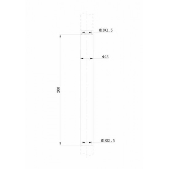 Bravat P75117CP-RUS Удлинитель для душевых систем OPAL