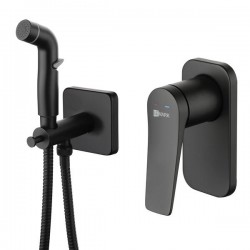 Гигиенический душ со смесителем Lemark Bronx LM3719BL чёрный