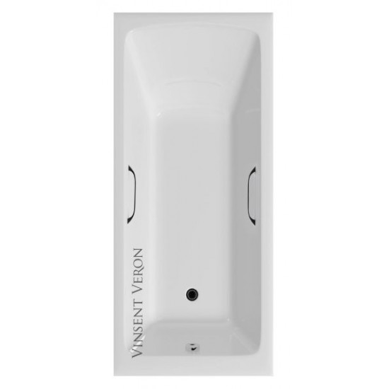 Ванна чугунная Vinsent Veron Devon VDV1807545H 180x75см с отверстиями для ручек