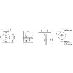 Kerama Marazzi Раковина CANALETTO 40x40