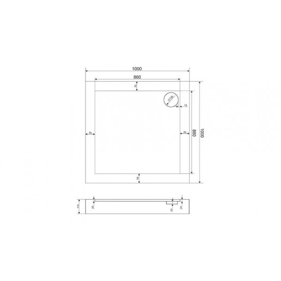 Акриловый поддон для душа Good Door Форум 100x100