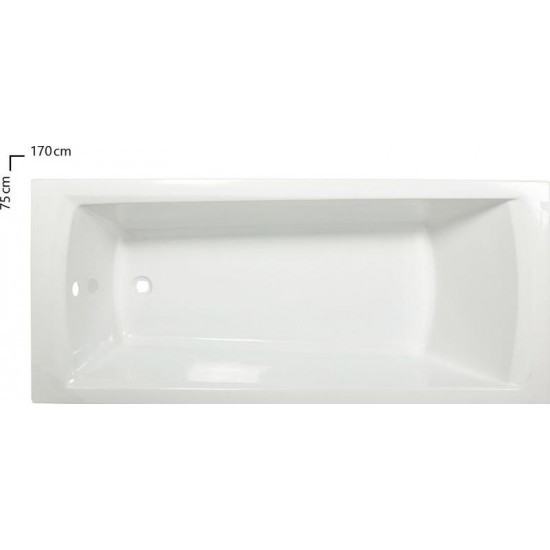 Акриловая ванна Ravak DOMINO PLUS C651R00000 180x80