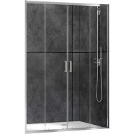 Душевая дверь ABBER Schwarzer Diamant 180см хром AG33180