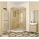 Душевая кабина Niagara Luxe NG-7701DG 90x90 см золото