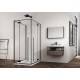 Душевой уголок ABBER Eins AG06099B 90x90см чёрный