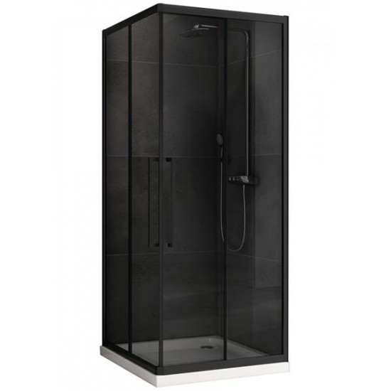 Душевой уголок ABBER Schwarzer Diamant AG02090BDTH 90x90см чёрный