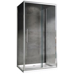 Душевой уголок ABBER Schwarzer Diamant AG30100H-S100-S100 100x100см хром
