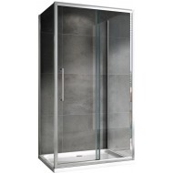 Душевой уголок ABBER Schwarzer Diamant AG30100H-S80-S80 100x80см хром