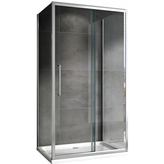 Душевой уголок ABBER Schwarzer Diamant AG30100H-S80-S80 100x80см хром
