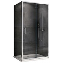 Душевой уголок ABBER Schwarzer Diamant AG301105-S805 110x80см хром