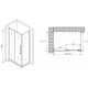 Душевой уголок ABBER Schwarzer Diamant AG30120H-S75 120x75см хром