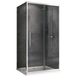 Душевой уголок ABBER Schwarzer Diamant AG30120H-S80 120x80см хром