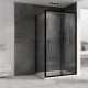 Душевой уголок ABBER Schwarzer Diamant AG30150B5-S50B5 150x50см чёрный