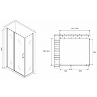 Душевой уголок ABBER Sonnenstrand AG04120MS-S90M 120x90см хром