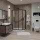 Душевой уголок Niagara NG-6821-08 BLACK 120x80см чёрный/прозрачное