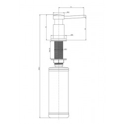 Дозатор Paulmark Brevit D005-GM воронёная сталь