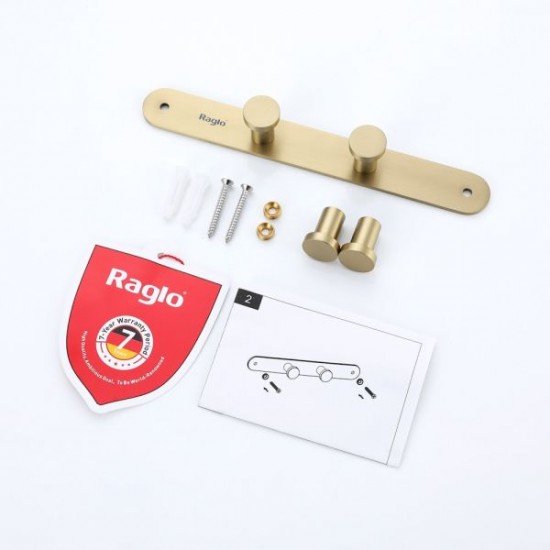 Крючок для ванной комнаты Raglo R300.054.03 золотой сатин