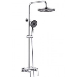 Душевая стойка Rose R1136 с каскадным изливом хром