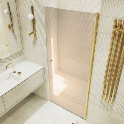 Душевая дверь MaybahGlass MGD-804-3 80см золото