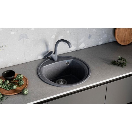 Смеситель для кухни Ulgran Classic U-001-342 графит