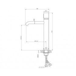 Смеситель для раковины Bronze de Luxe FOCUS 24615CM, хром