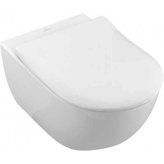 Инсталляция Geberit с безободковым унитазом Villeroy&Boch Subway 2.0 5614R201, сиденье микролифт, комплект 357238 Артикул 458.125.21.1/5614R201