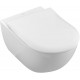 Инсталляция Geberit с безободковым унитазом Villeroy&Boch Subway 2.0 5614R201, сиденье микролифт, комплект 357238 Артикул 458.125.21.1/5614R201