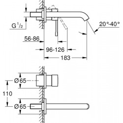 Излив и рукоятка Grohe Essence+ 19408001