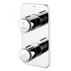 Встраиваемый смеситель с двумя выходами IDDIS Slide Push Control SLISBBTi67 хром