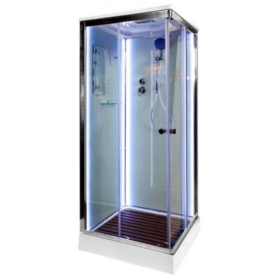 Душевая кабина AvaCan K409SLED с LED-подсветкой 90x90 см