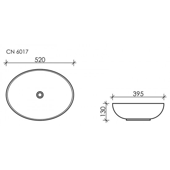 Раковина Ceramica Nova Element CN6017 52см белый