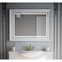 Зеркало Corozo Классика 105 см белый SD-00000862 с подсветкой