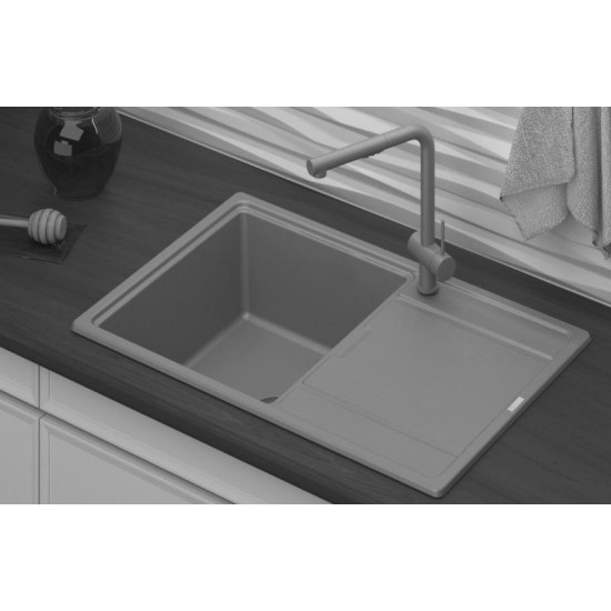 Мойка кухонная Point Лаура PN3005W 78 см белый
