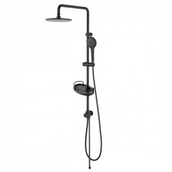 Душевая стойка Lemark Bronx LM3788BL без смесителя чёрный