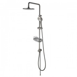 Душевая стойка Lemark Bronx LM3788GM без смесителя графит