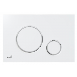Кнопка управления AlcaPlast белый-хром M770