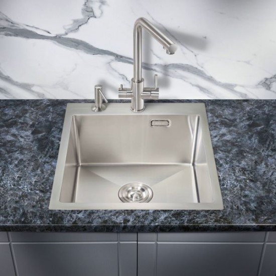 Мойка для кухни Milacio Denia 46 Steel MC.77470 нержавеющая сталь