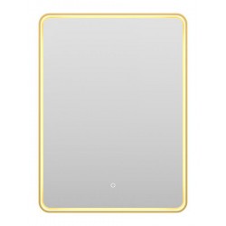 Зеркало с подсветкой Brevita Mercury MER-Rett6-060/80-gold 60см золото