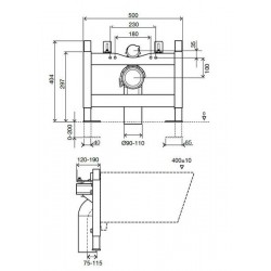 OLI WC 714001 ИНСТАЛЛЯЦИЯ ДЛЯ ПОДВЕСНОГО УНИТАЗА