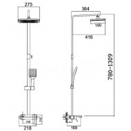 Душевая стойка Haiba HB24818 хром