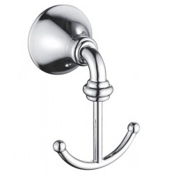 Крючок для ванной комнаты двойной Rose RG1221 хром