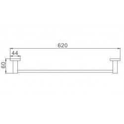 Полотенцедержатель Haiba HB8601 62см хром